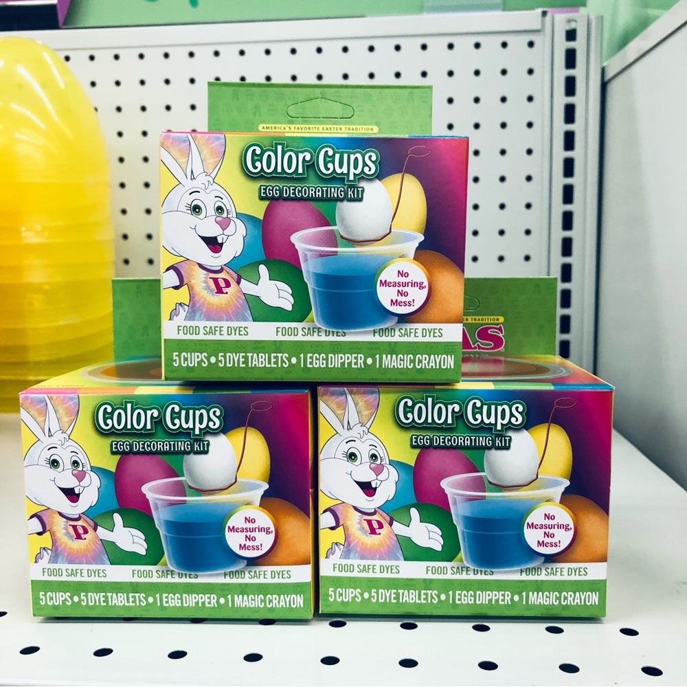 🎈$18🎈NEW PAAS Easter Egg Coloring Cup Dye Kit, Lot of 3